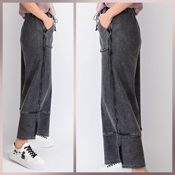 easel Pants & Jumpsuits Easel Criss Cross Ultra Wide Leg Palazzo